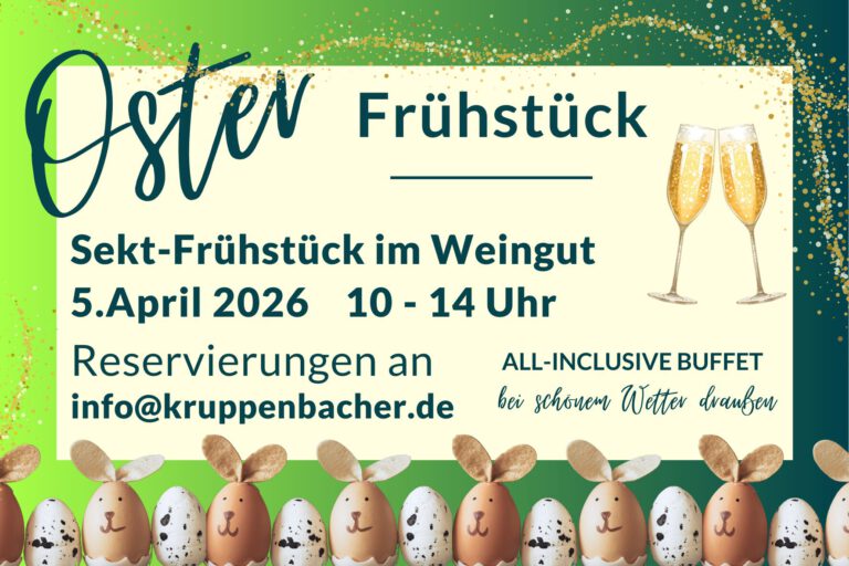 Oster Sekt Frühstück Weingut